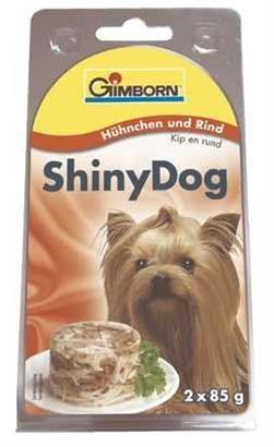 Gimborn Shiny dog konz. - kuře, hovězí 2 x 85 g