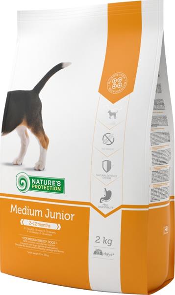 Nature's Protection Dog Dry Junior Medium 2 kg
