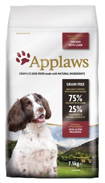 Applaws Dog Dry Adult S&M Breed Chicken & Lamb 7,5 kg