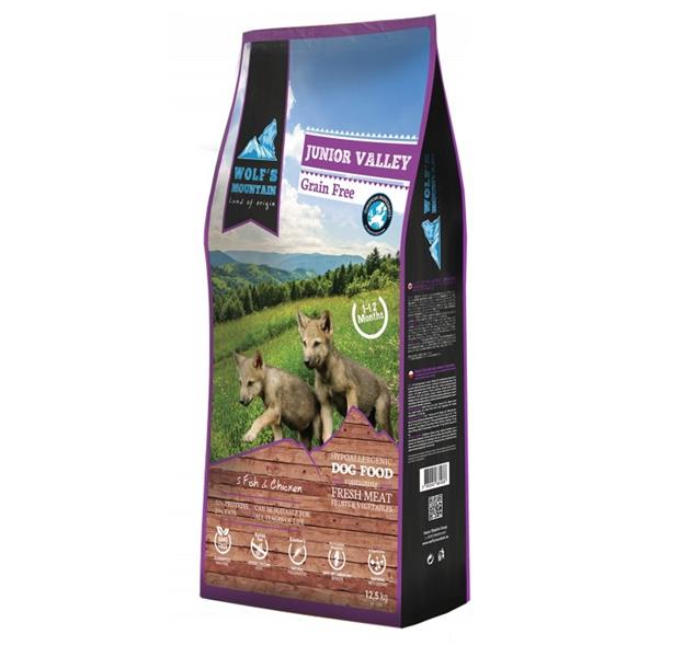 Wolf's Mountain Dog Junior Valley Grain Free 12,5 kg