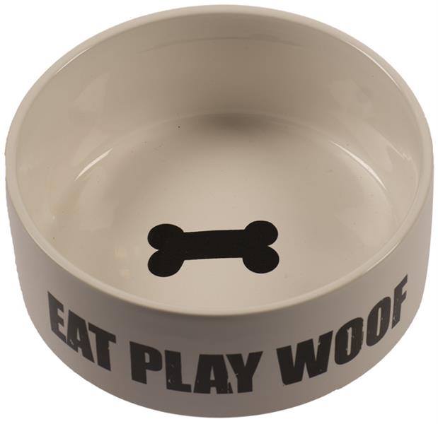 Miska keramická - Eat play woof DUVO+ 17,5 cm