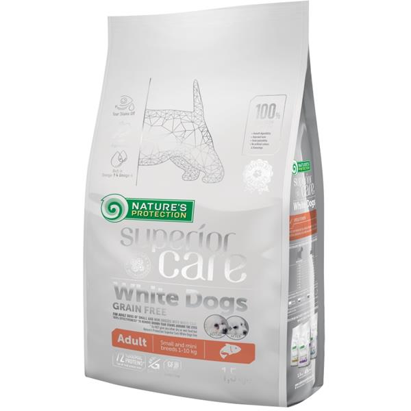 Nature's Protection Superior Care Dog Dry White Dogs Adult Small Breeds Grain Free Salmon 1,5 kg